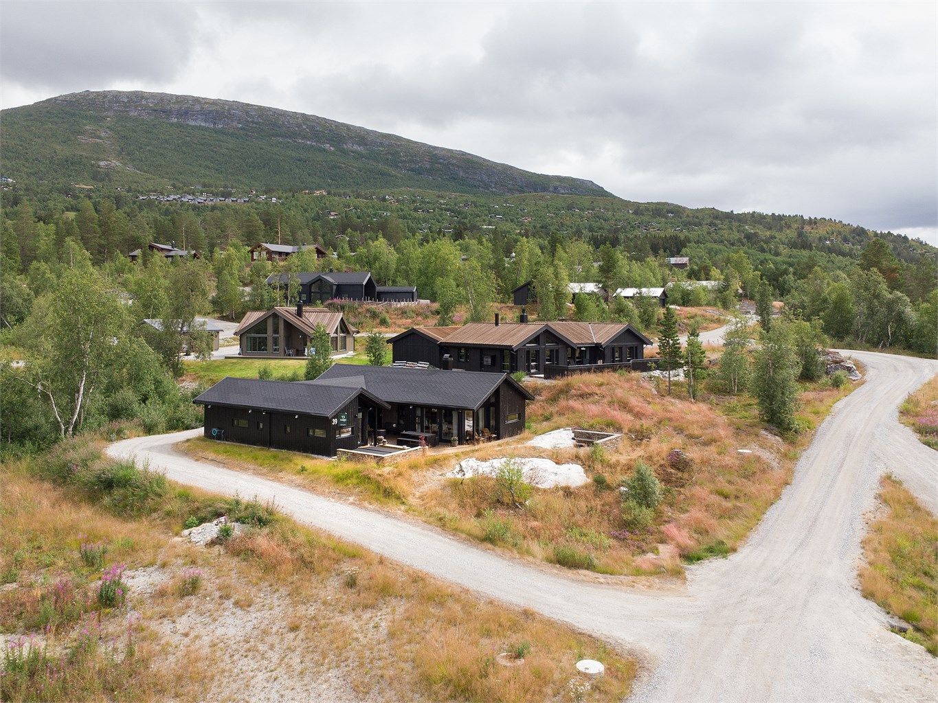 Harehaugen 39 ligger i enden av feltet med lite trafikk.