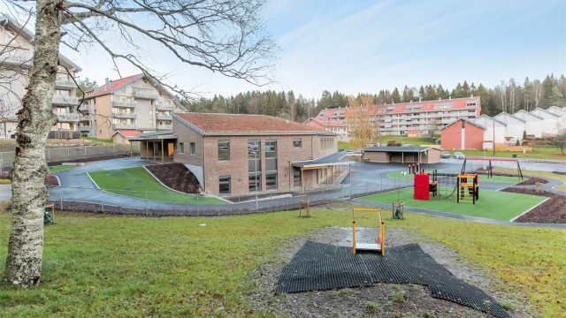 Nyere barnehage på Ødegården – barnehagen ligger nær marka med flotte tur- og aktivitetsmuligheter