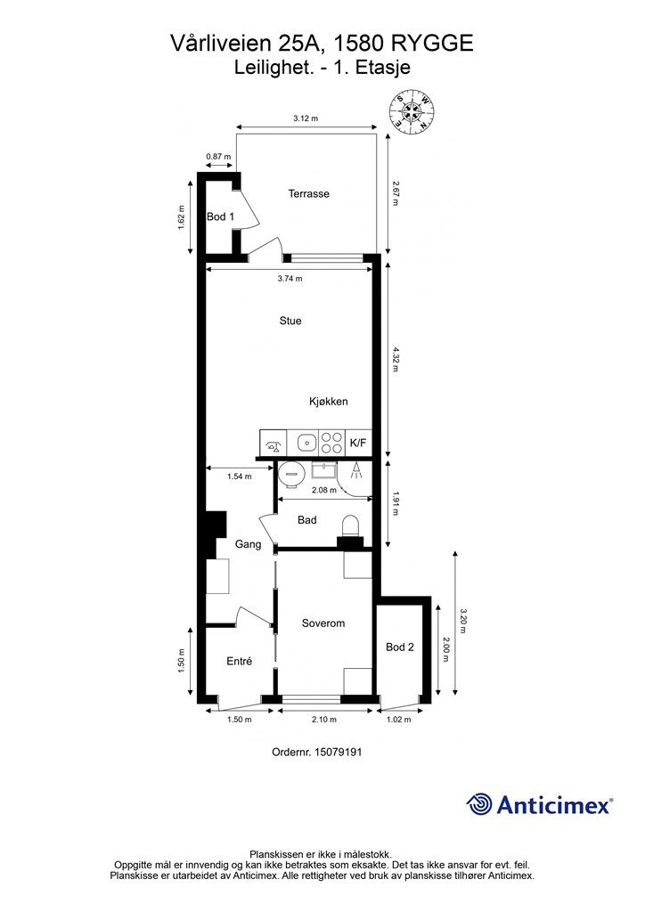 Planskissen er veiledende.