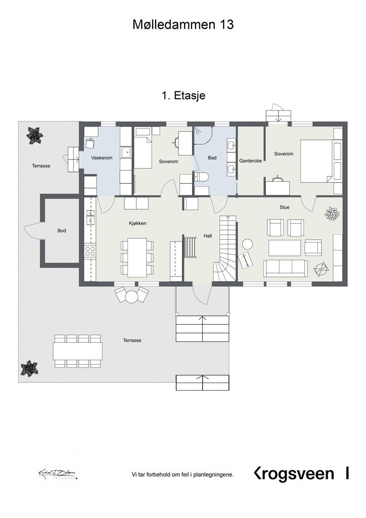 Planskisse 1. etasje.