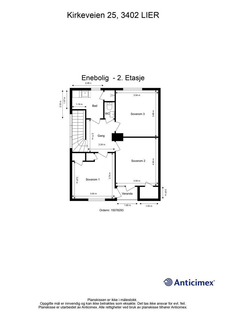 Plantegning - 2. etasje