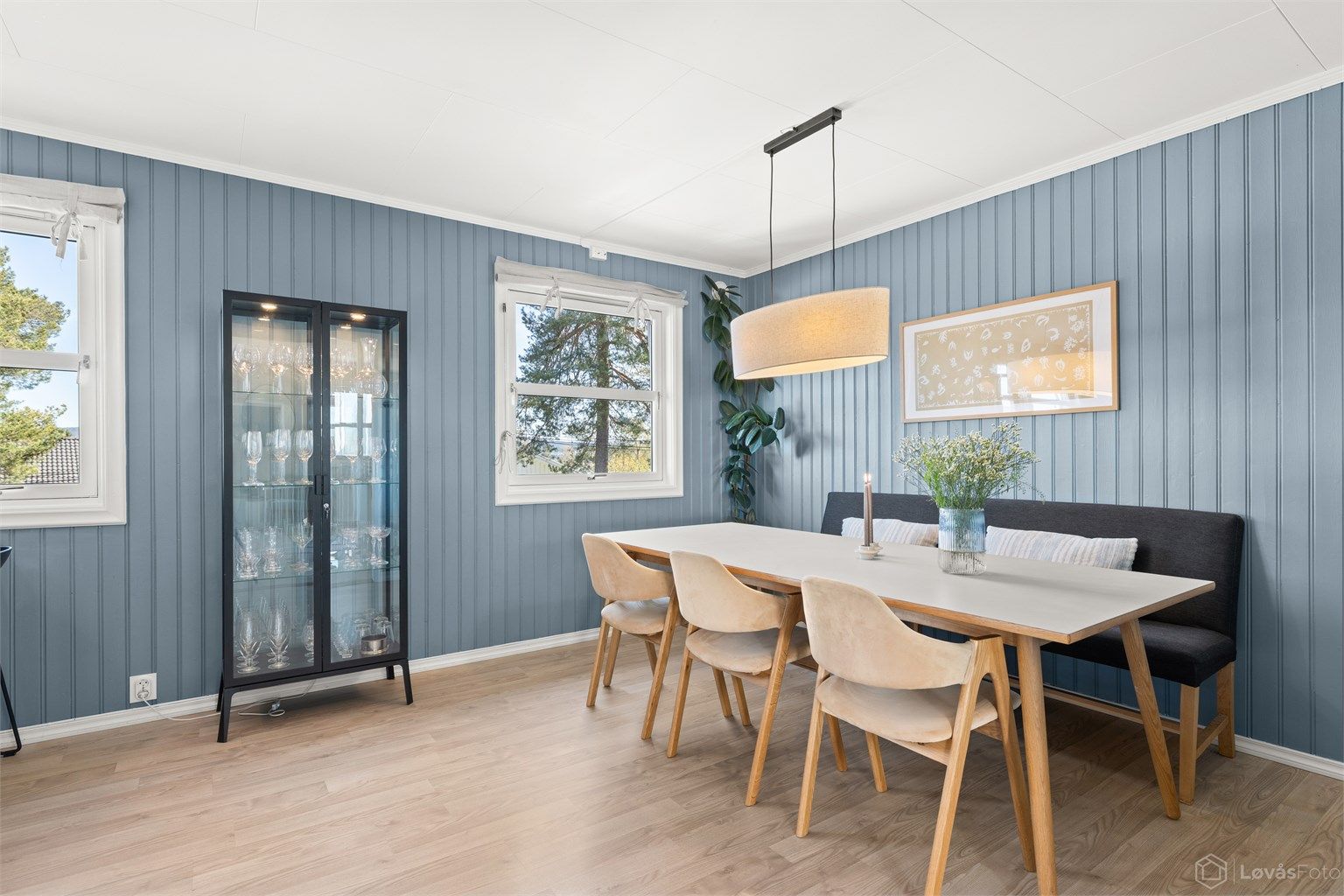 God plass til hyggelige sammenkomster med familie og venner.