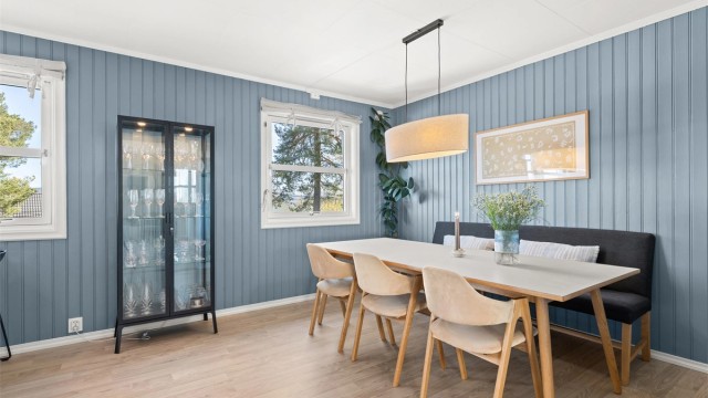 God plass til hyggelige sammenkomster med familie og venner.