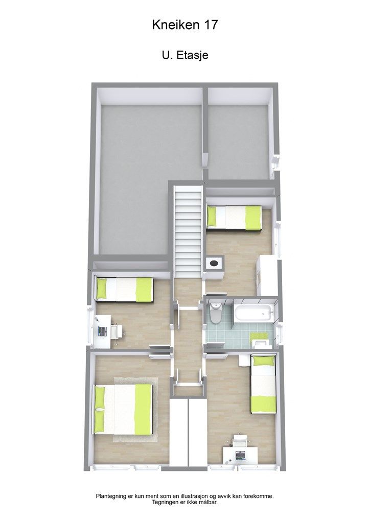 3 D plantegning underetasje