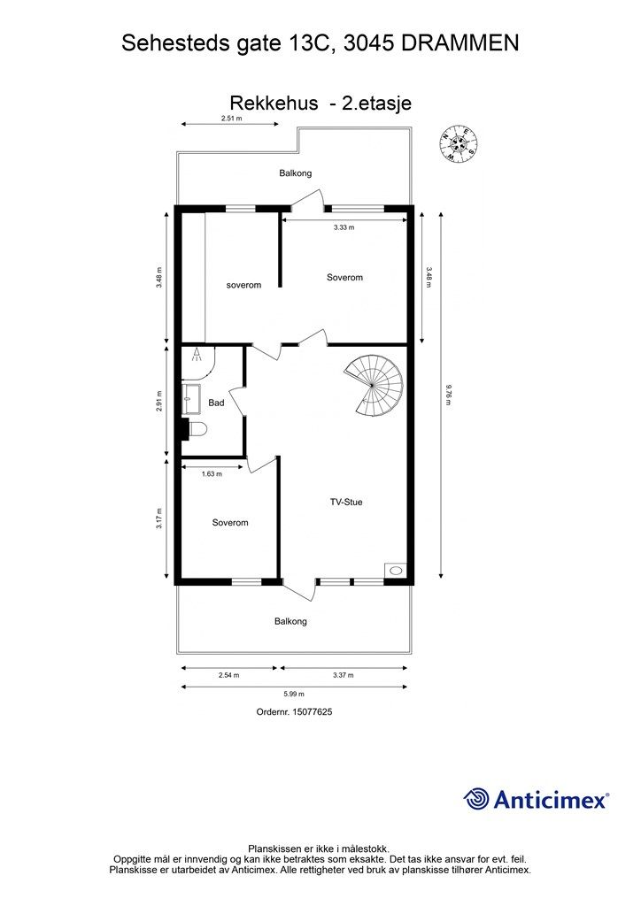Plantegning - 2. etasje