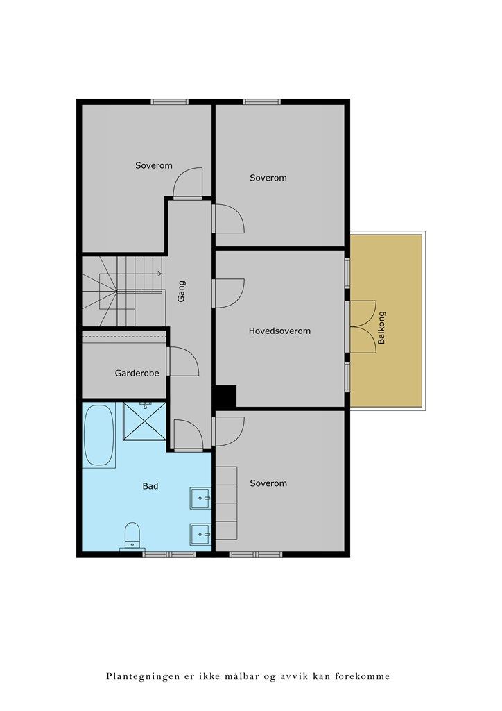 Planskisse 2. etasje. 