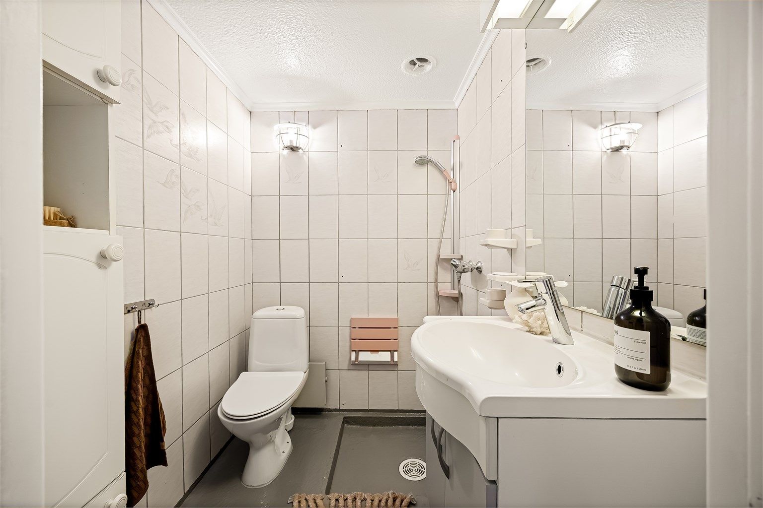 Det er fin størrelse på badet som har stort potensiale.
