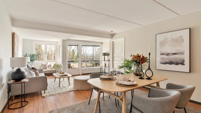 Velkommen til Husebybakken 19J, en lys og romslig 2(3)-roms leilighet med god planløsning. Foto: Hanne Bruland.