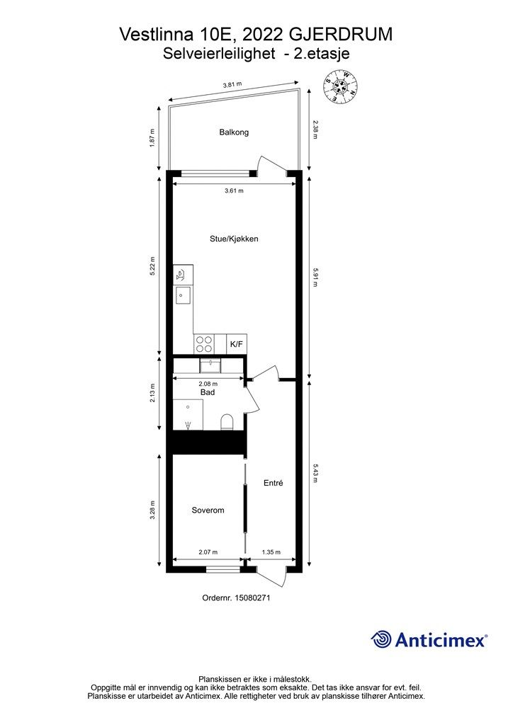 Plantegning - 2.etasje