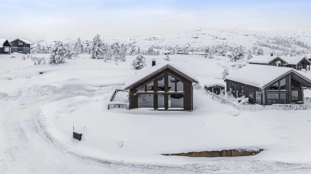 Hytten ligger rolig til i blindvei