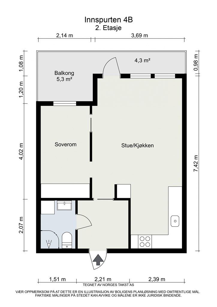 Plantegning, 2. etasje.