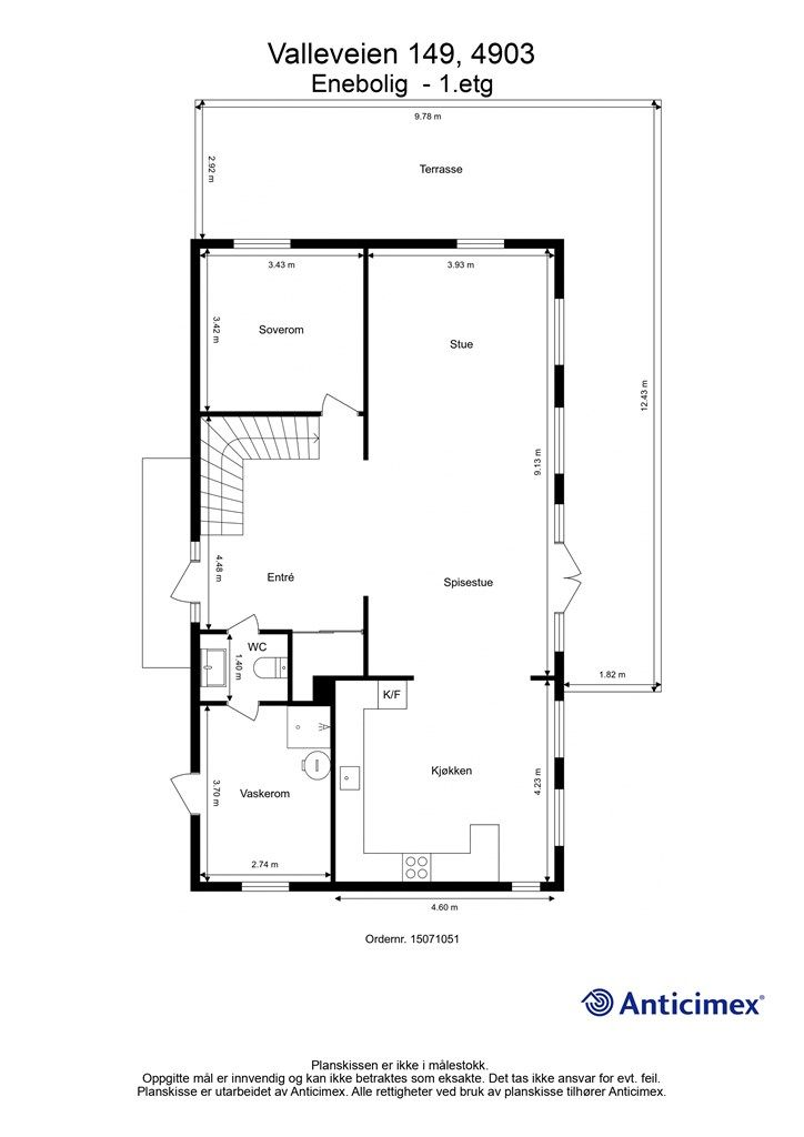 Plantegning 1. etasje