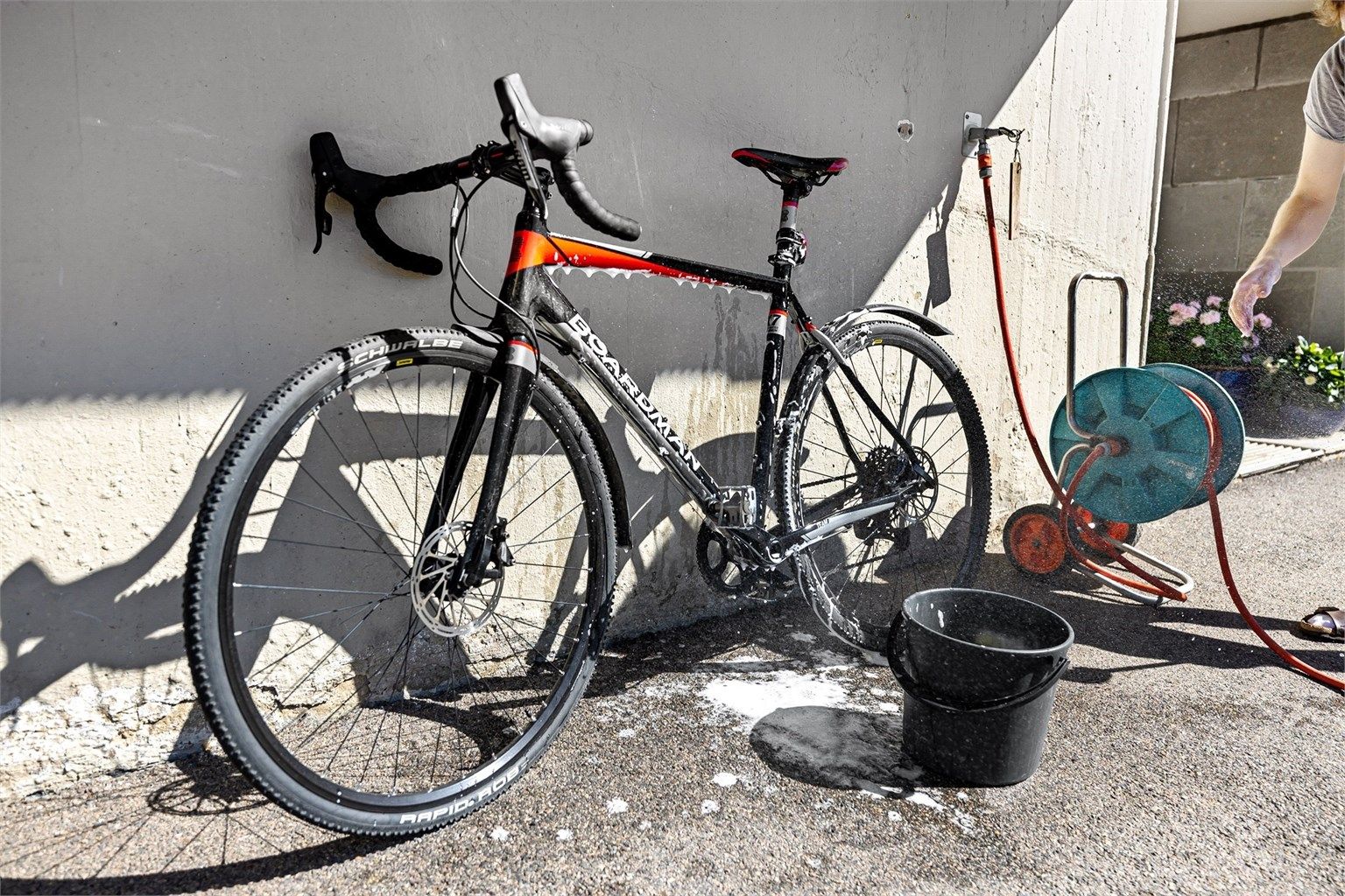 Utvendig kran - perfekt for å vaske sykkel eller hund