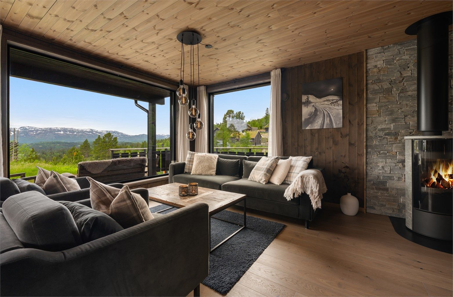 Lekker hytte oppført i 2022. Foto: Fjellmedia