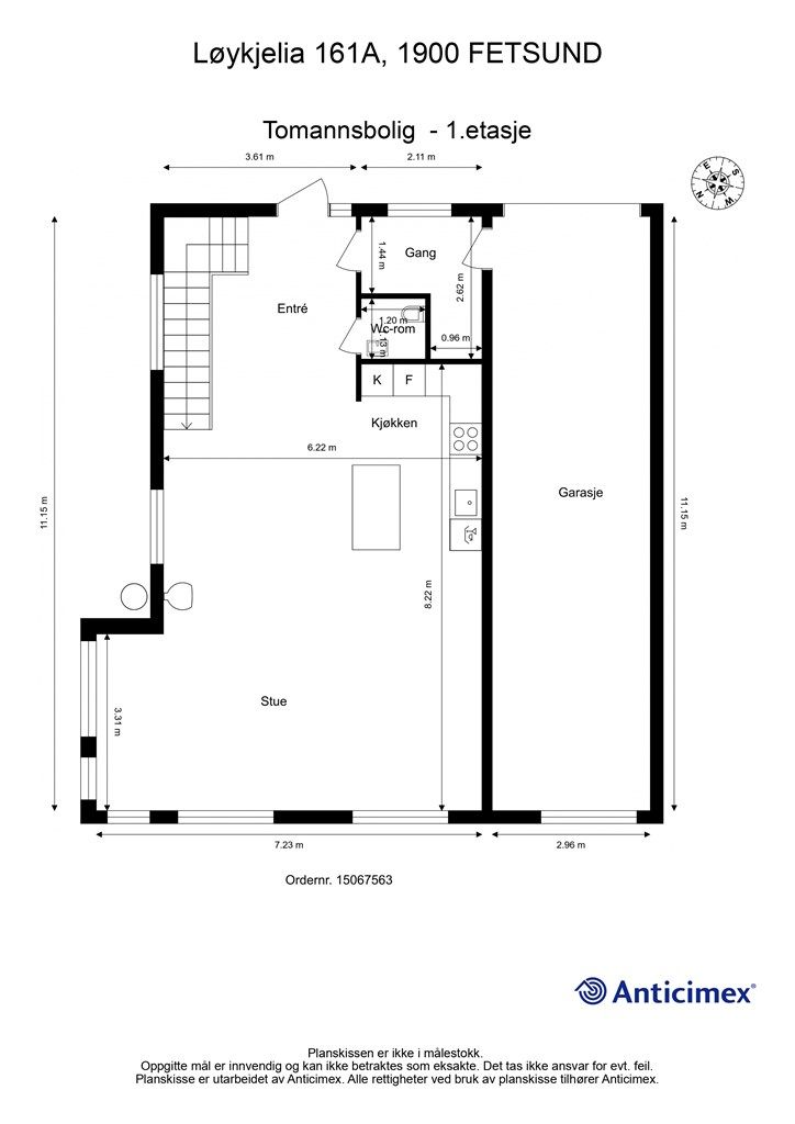 Plantegning - 1.etasje