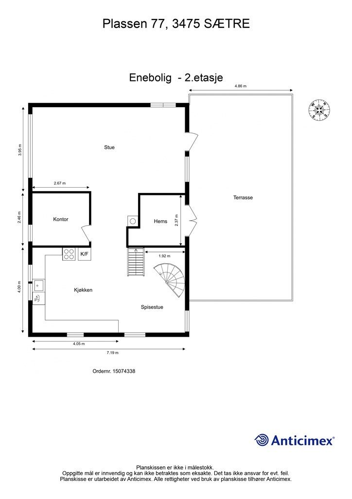 Plantegning- 2.etasje