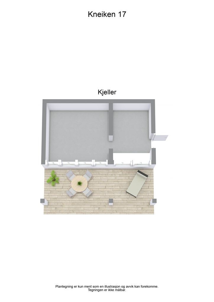 3 D plantegning kjeller