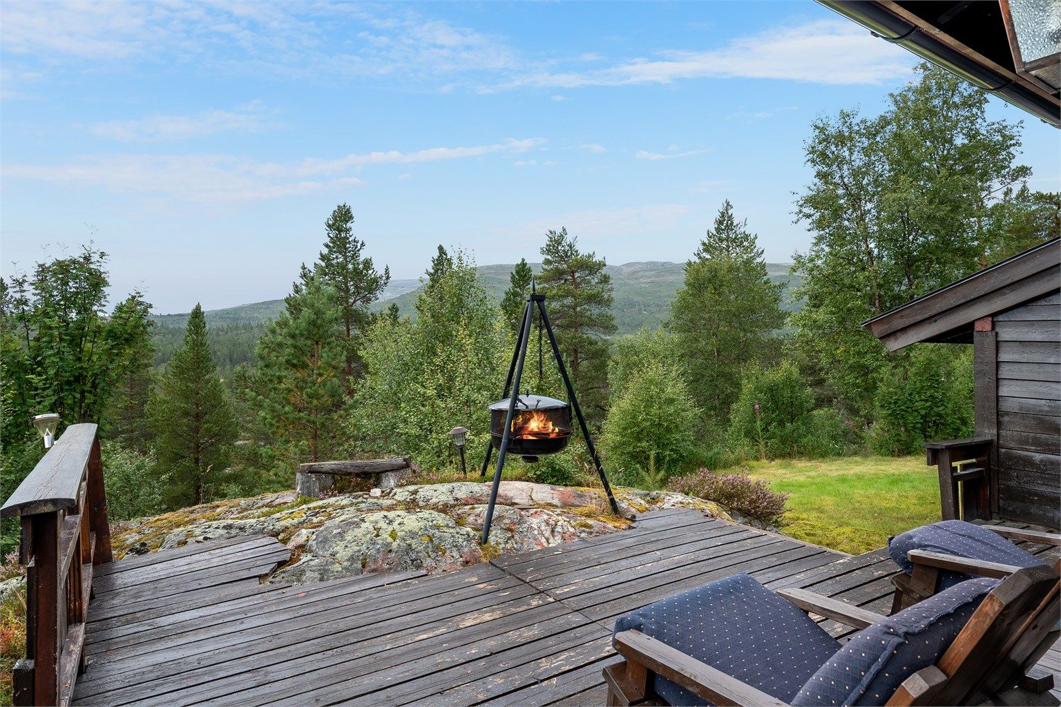 Flott utsikt og gode solforhold.