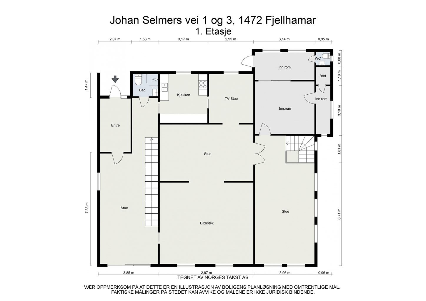 Plantegning - 1. Etasje