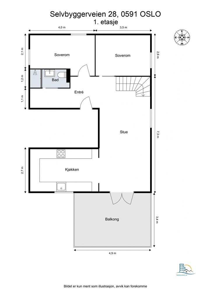 Plantegning - 1 etasje 