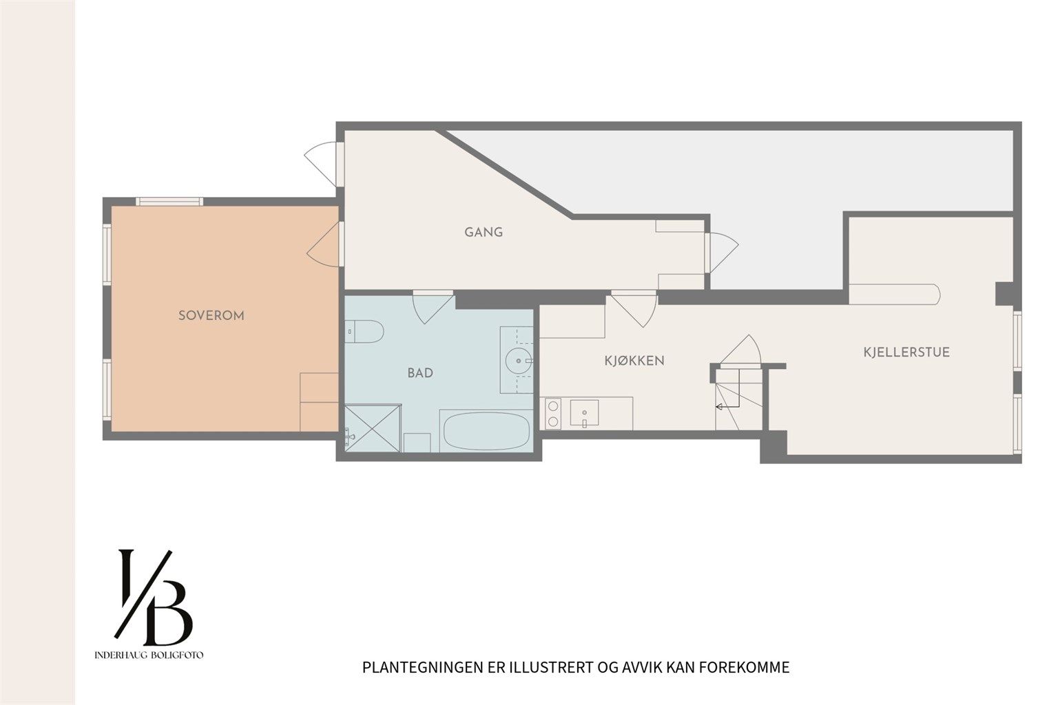 Plantegning u- etasje. 