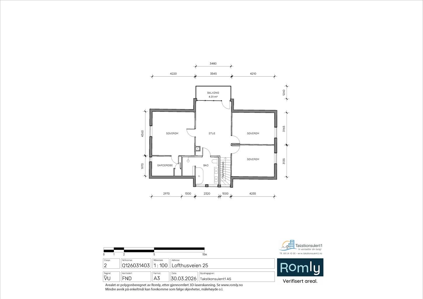 Plantegning - 2. etasje 
