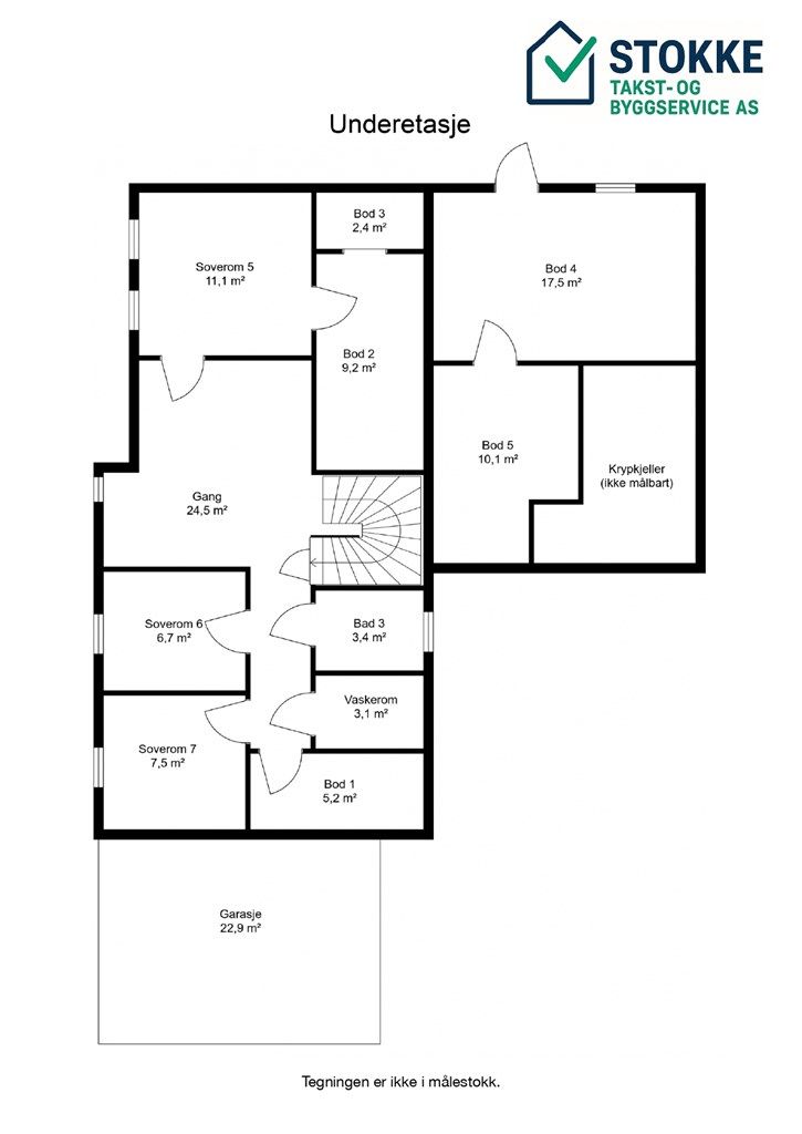 Plantegning underetasje