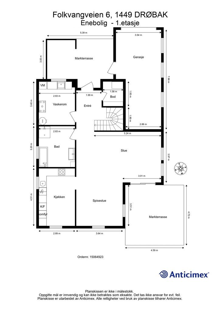 Plantegning 1.etasje