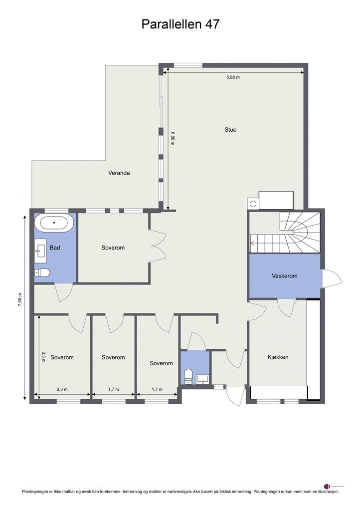 Plantegning - 1. etasje 