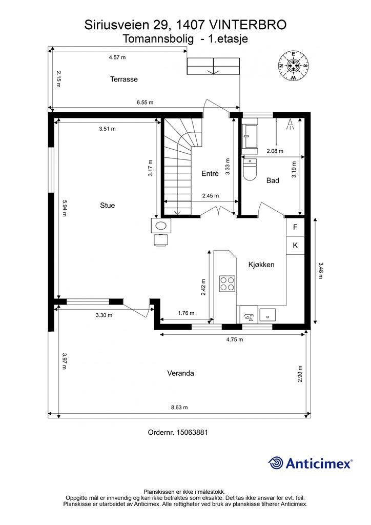 Plantegning - 1. etasje