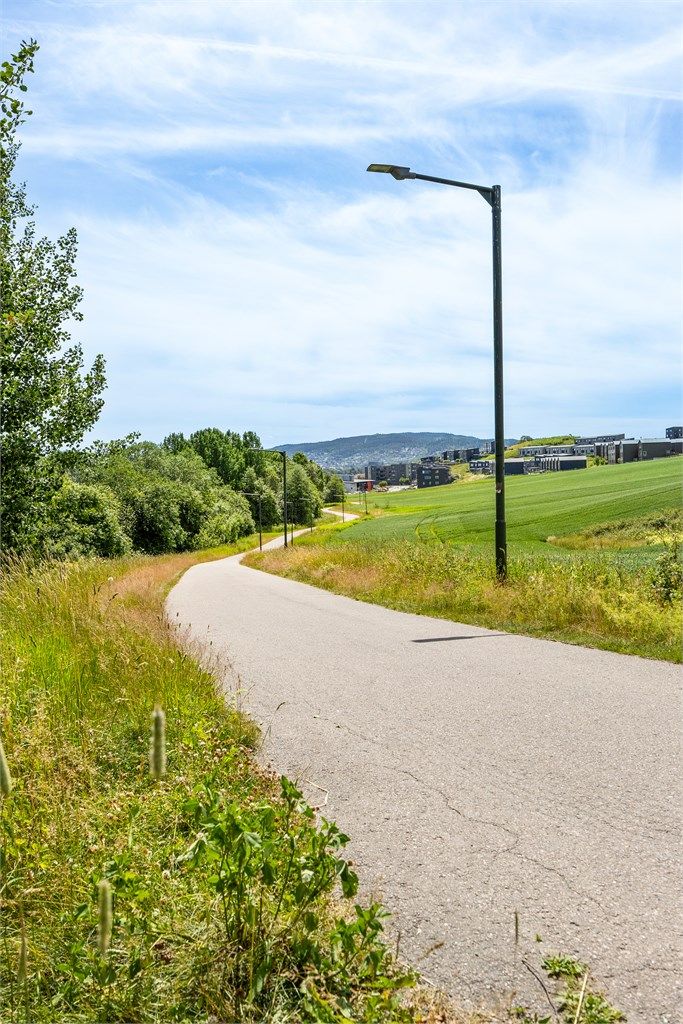 Flotte turmuligheter med stier og gangveier som fører til Skedsmokorset, Kjeller og Lillestrøm.