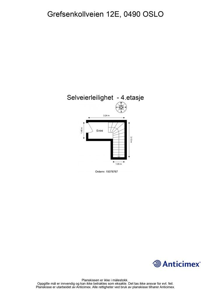 Plantegning 4. etasje