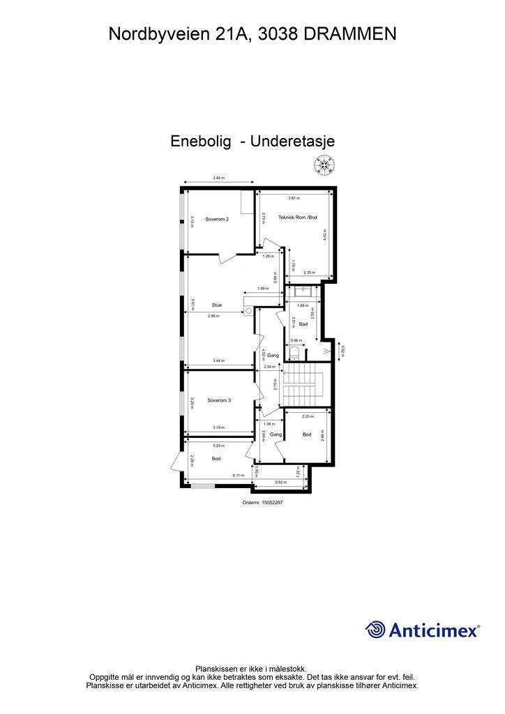 Plantegning underetasje