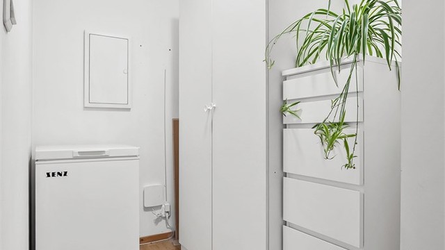 Lagringsplass i innvendig bod.