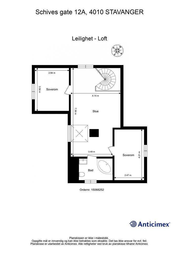 Plantegning - Loft