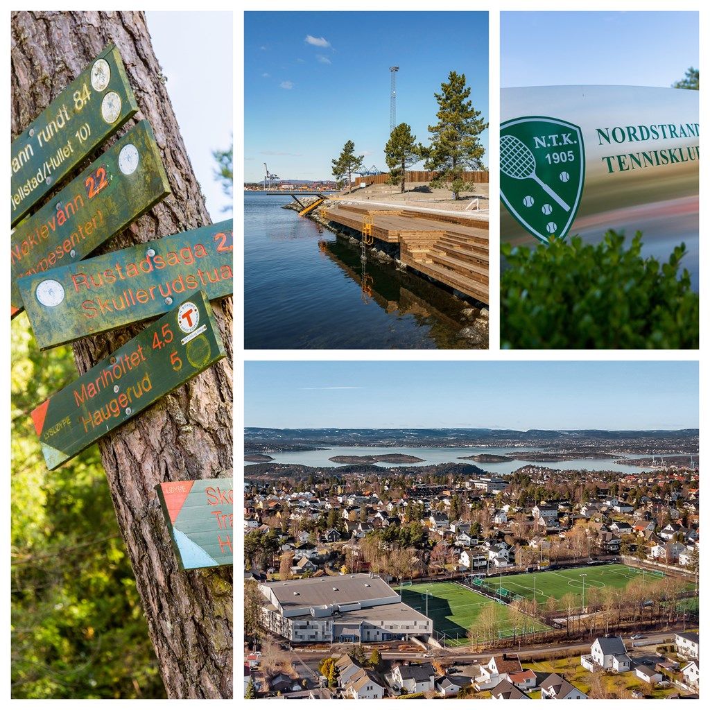 Et rikt fritidstilbud i nærmiljøet, med bl.a. kort vei til Nordstrand Arena ("Niffen")
