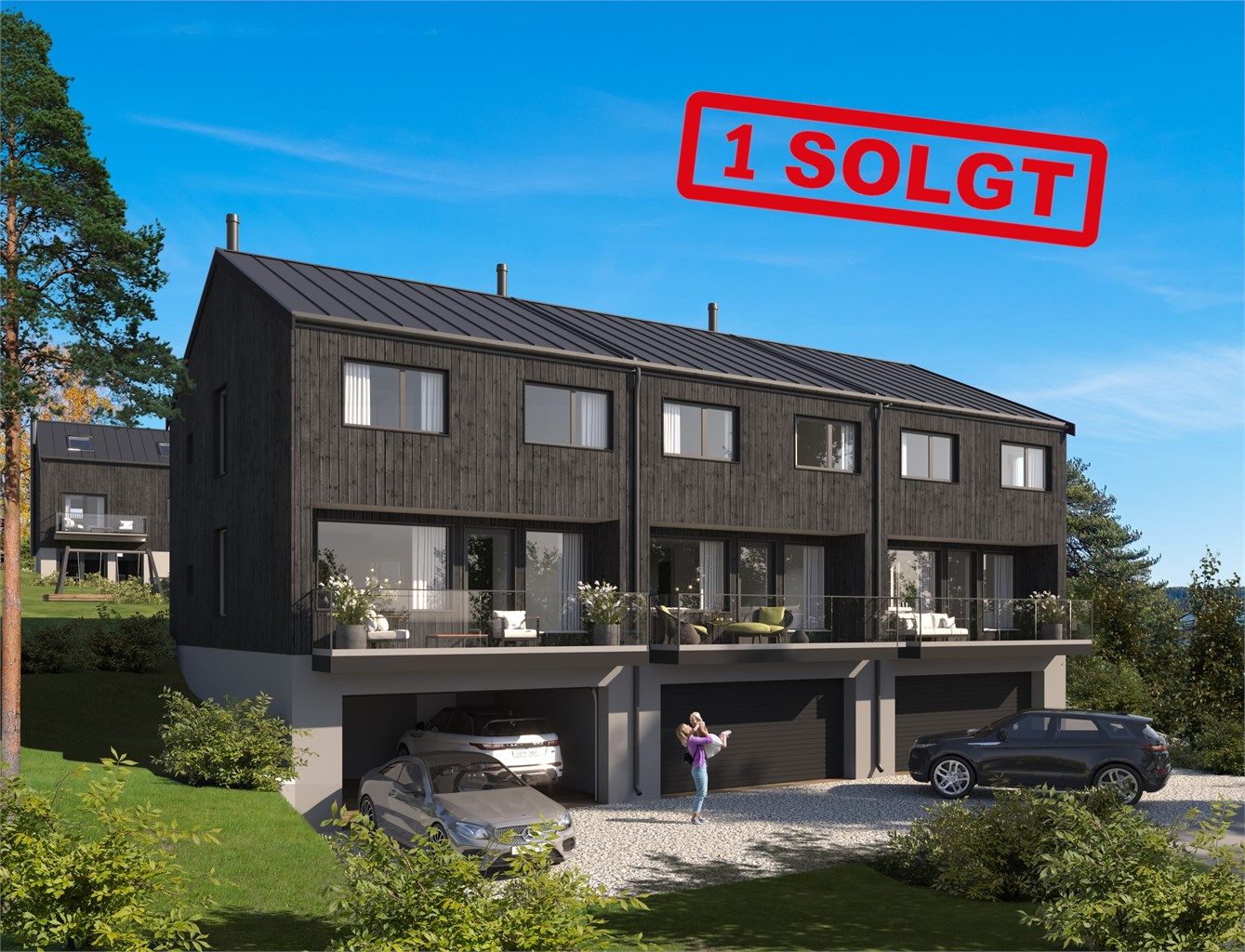 3 D illustrasjon fasader (avvik må påregnes).