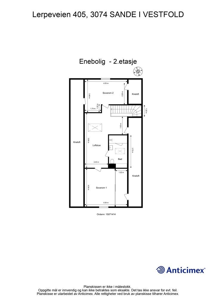 Plantegning - 2. etasje