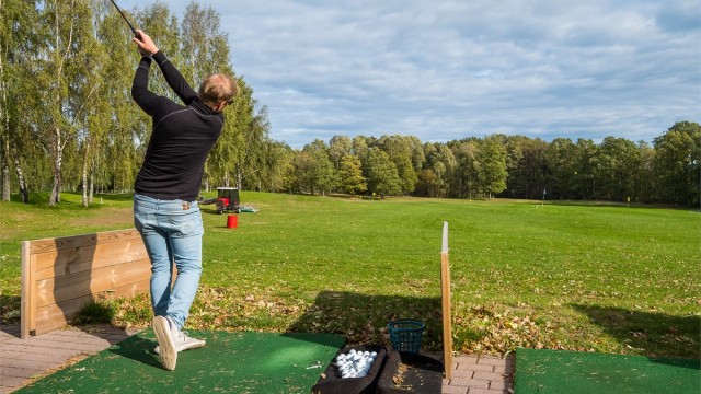 Gode treningsfasiliteter og aktivitetsmuligheter på golfbanen ved Borrevannet.