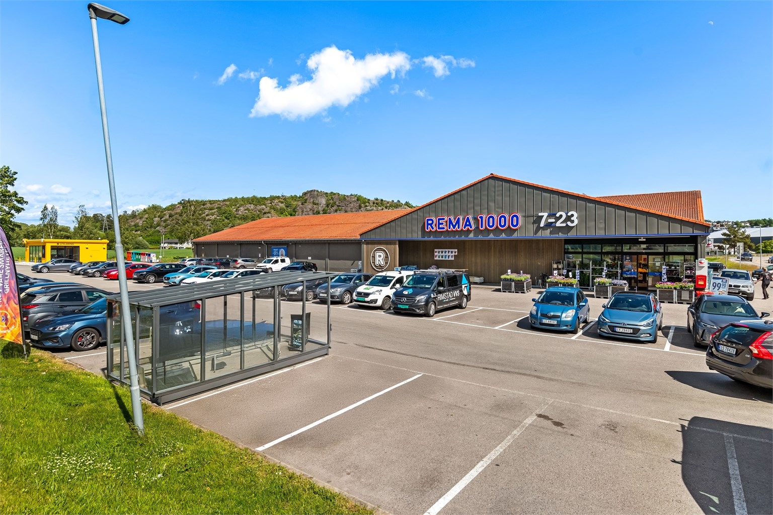 Rema 1000 ligger 2,4 km unna