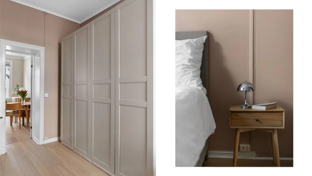 Beliggenheten mot rolig bakgård gir et stille og behagelig sovemiljø.