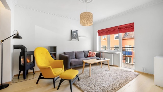 Velkommen til Frichs gate 1C! - Presentert av Therese Ekeli Berg v/ Eiendomsmegler Krogsveen. Foto: Marit Andersen.