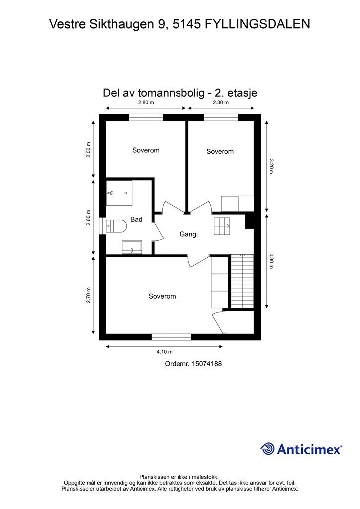 - Plantegning 2. etasje -
