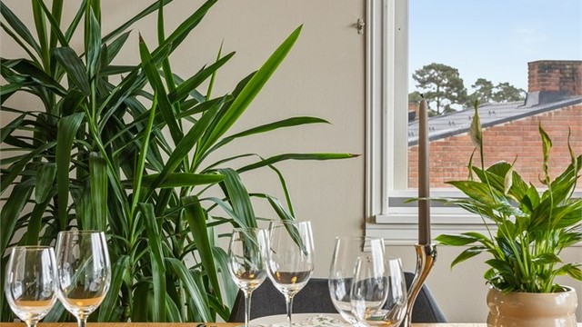 Detaljer fra spisestuen.