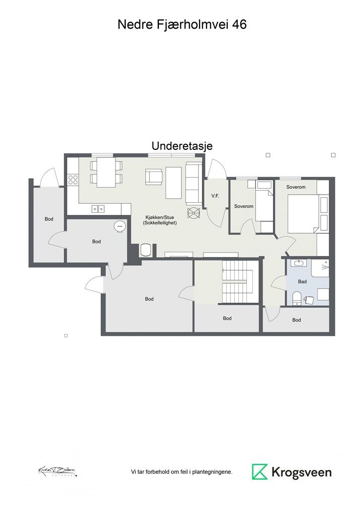 Nedre Fjærholmvei 46 - underetasje