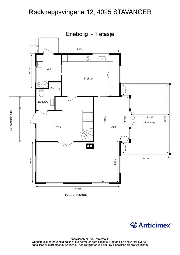 Plantegning - 1 etasje