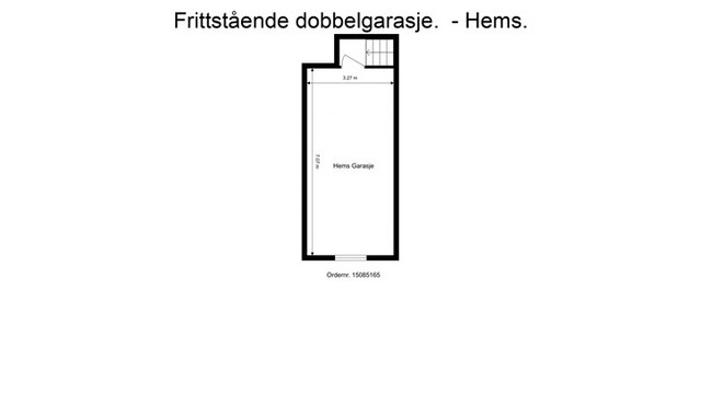 Veiledende skisse av garasjehems.