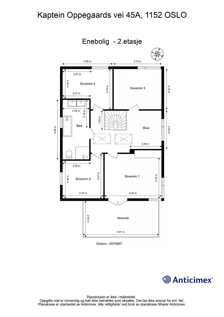 Plantegning - 2. etasje