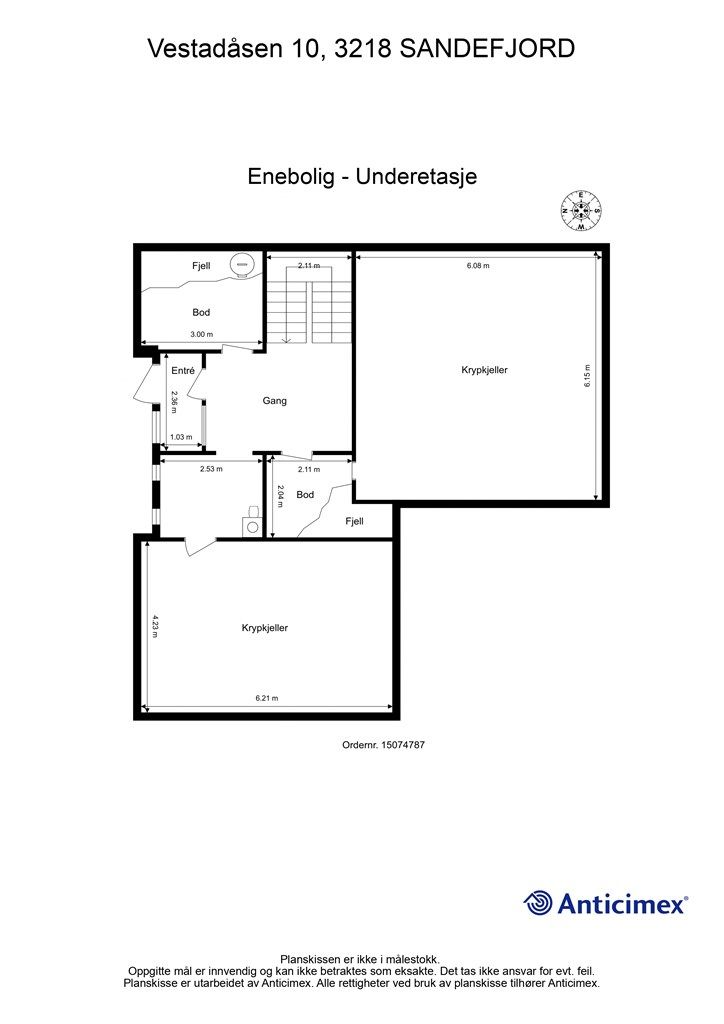 Plantegning underetasje
