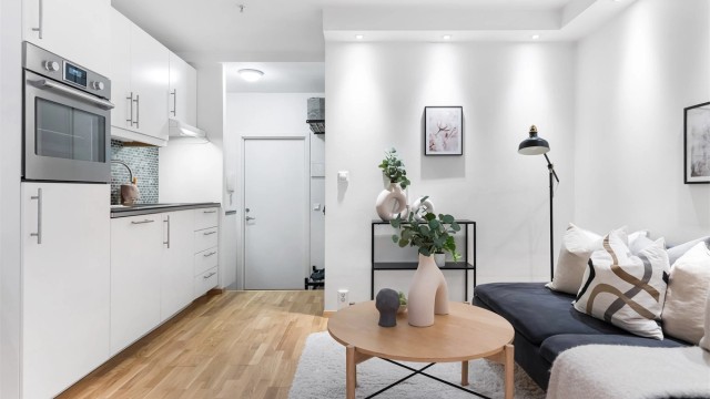 Arealeffektiv studioleilighet "midt" i bergen sentrum.